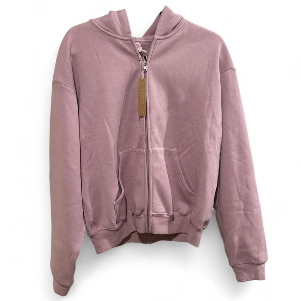 SKIMS- Cotton Fleece Zip Up (Dusk)